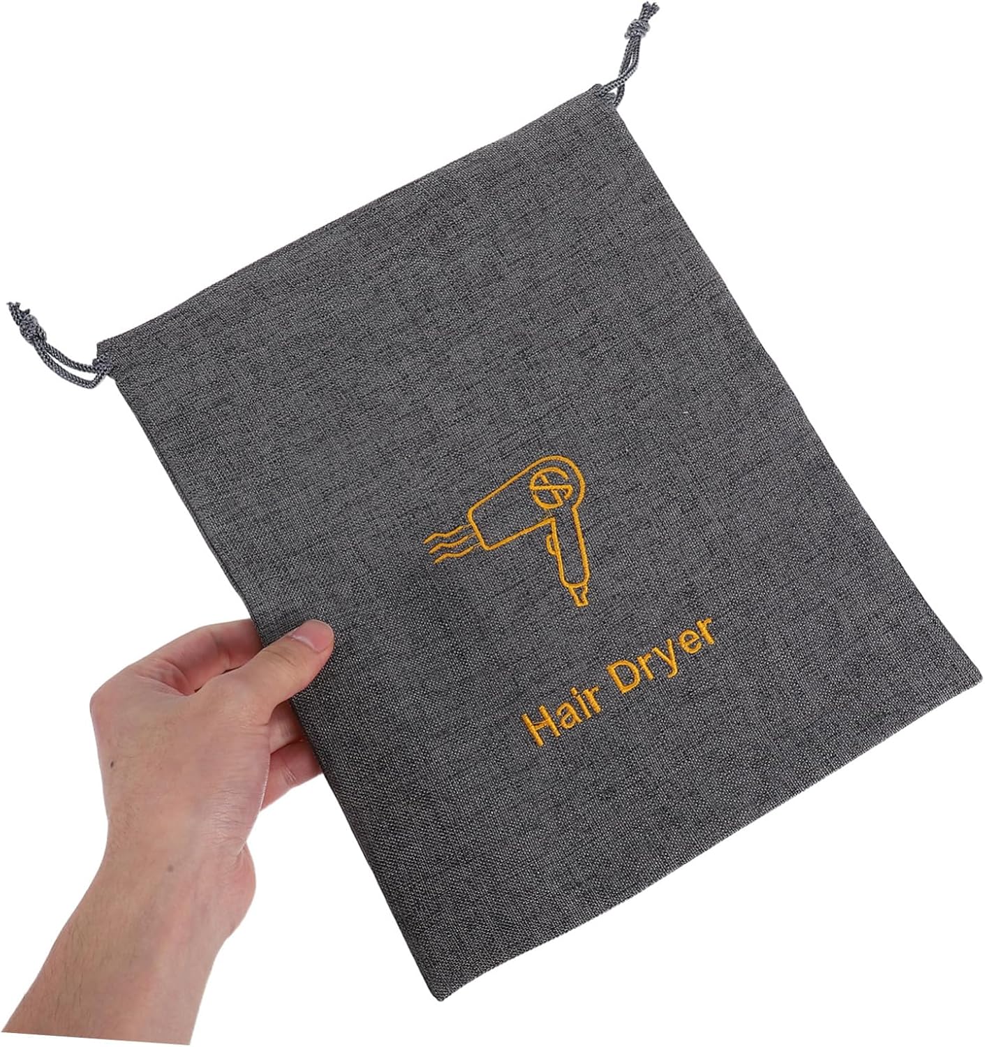 PLAFOPE Universal Travel Bag for Hair Dryer Faux Linen Cover Waterproof Case for Wedding Dress Hair Dryer