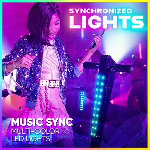 Miniatura 3 de Razor Sonic Glow Scooter eléctrico negro con luces LED y altavoz inalámbrico Bluetooth,