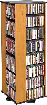 Venture Horizon Revolving Media Tower 900 Black with Oak Trim