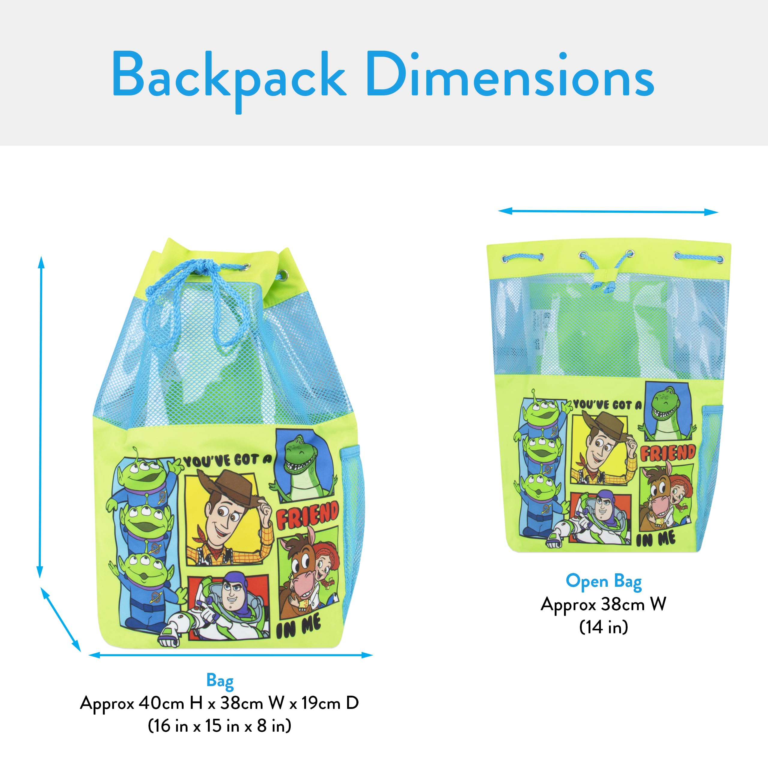 Disney Sac à dos Toy Story, Sac De Natation Pour Enfants Avec Cordon De serrage, Taille Unique - 3