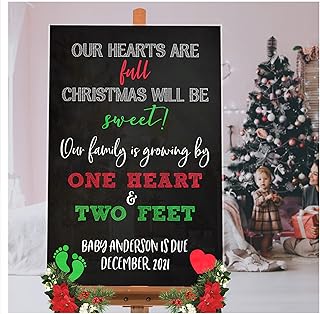 Christmas Baby Shower Party Poster Sign, Baby Shower Sign, Christmas Baby, Baby Shower Present Poster, He or She, Holiday Baby Shower Party Sign, Poster Sign Print Size 24x18, 36x24 and 48x36