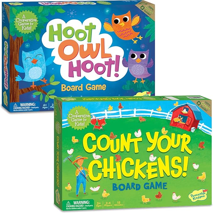 Peaceable Kingdom Hoot Owl Hoot and Count Your Chickens