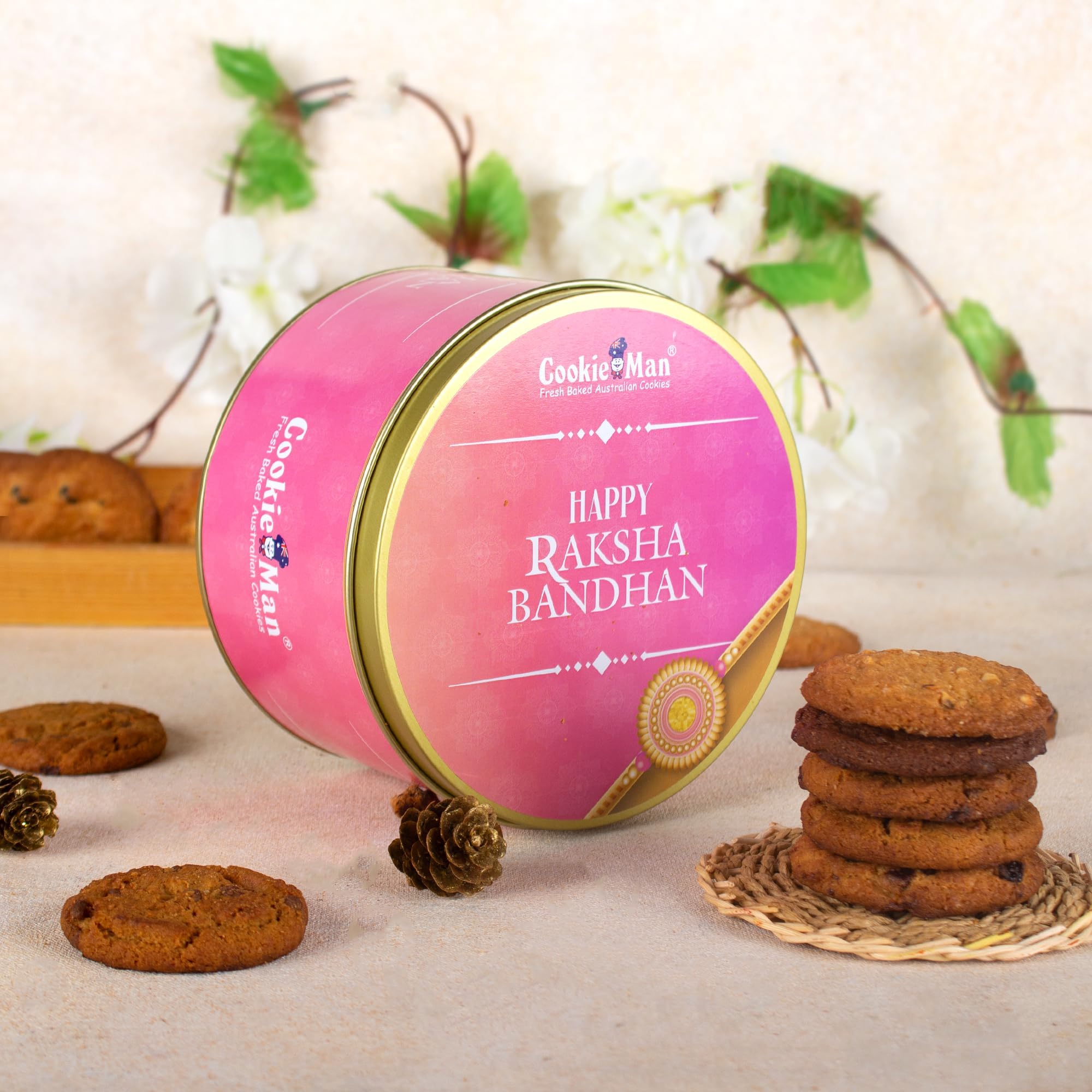 Cookieman Raksha Bandhan Assorted Cookies Gift Pack - 300g | Rakhsa Bandhan Gift Pack for Brother (B0D9B7GGSP) Amazon Price History, Amazon Price Tracker