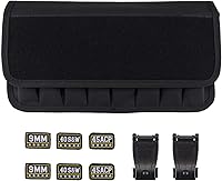 Vista 8 de Raiseek Molle 8 Mag Pouch con tapa, bolsa de almacenamiento para cargador de pistola