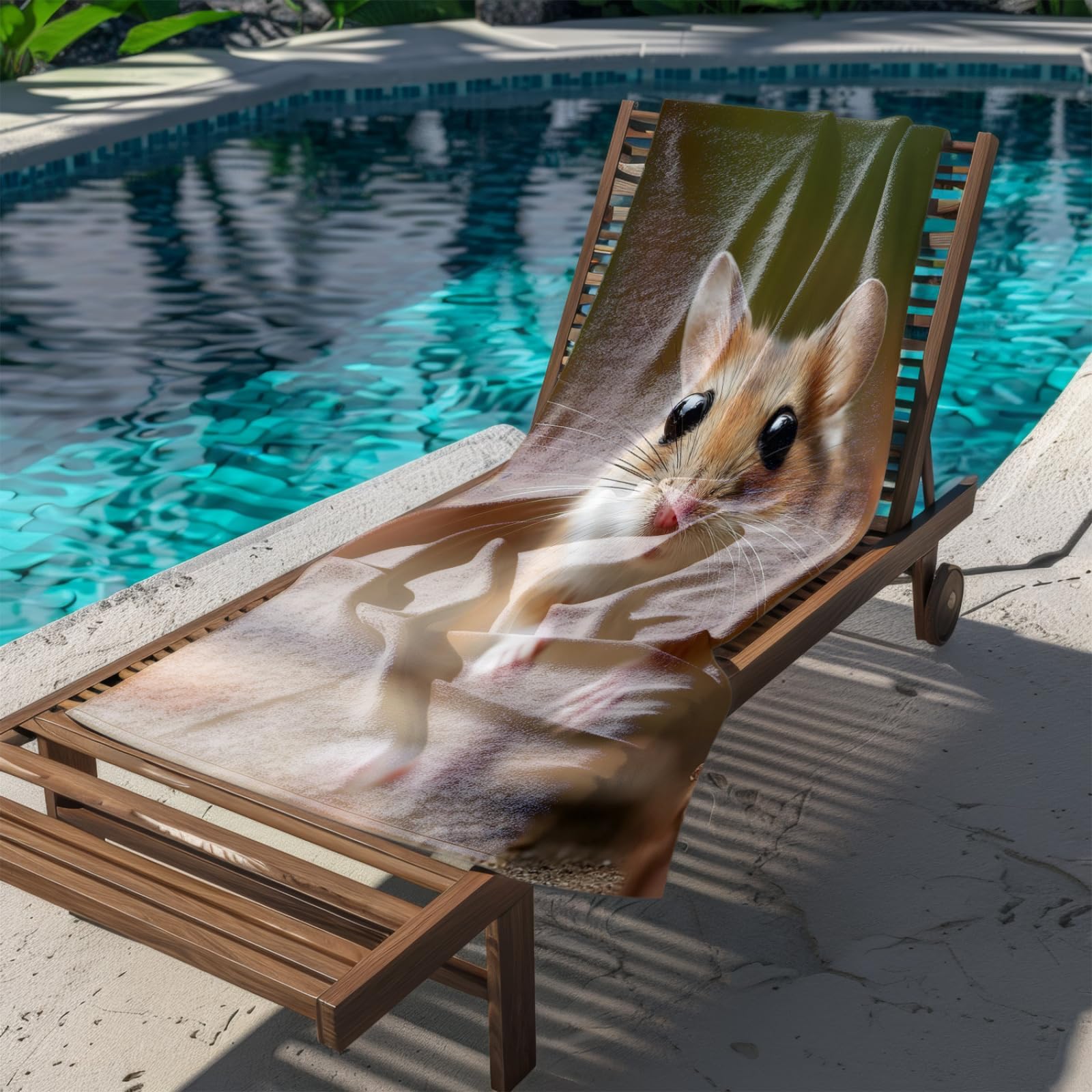 Générique Serviette de Plage 90X180 Animaux Bruns