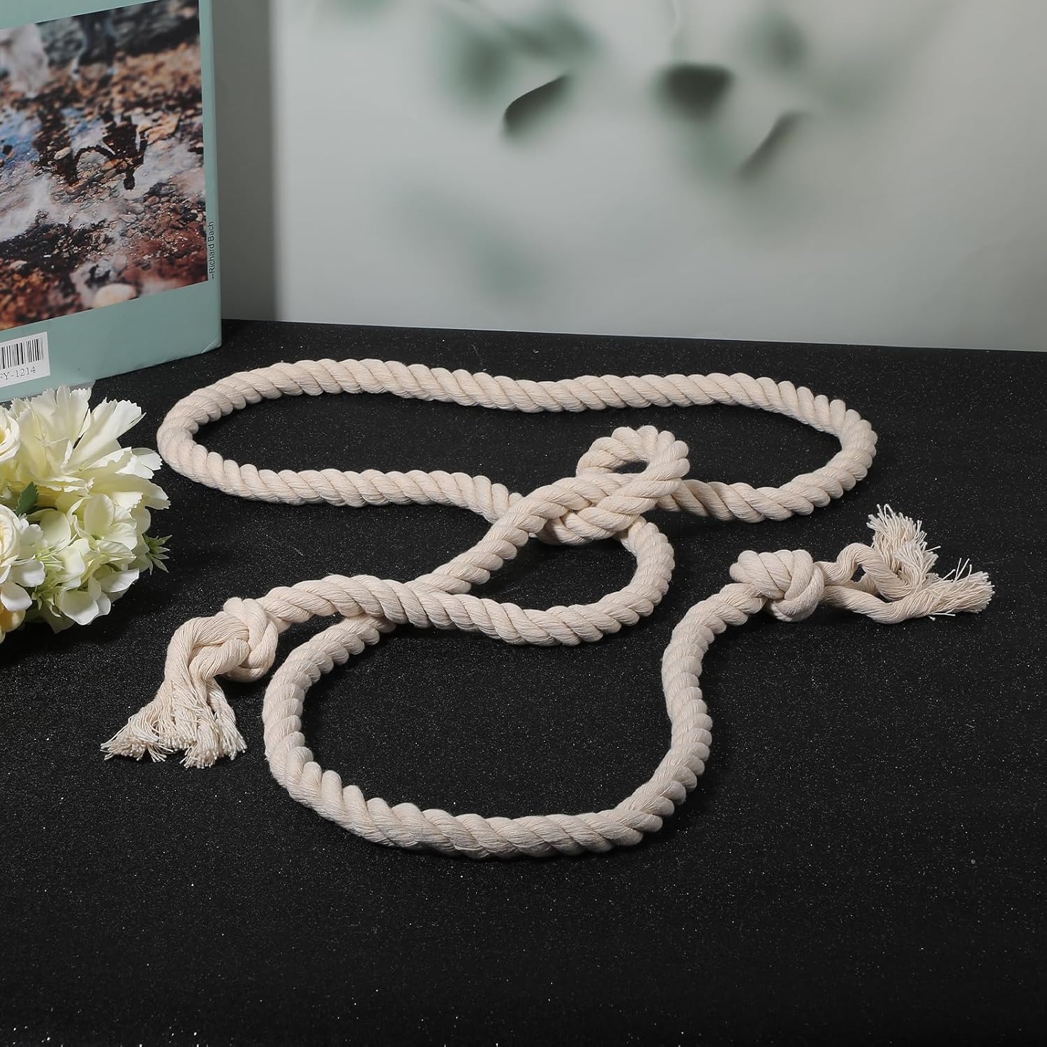 Tassel Braided Waist Belt Simple Cotton Long Waist Rope Tie Belt Rope Chain for Women Girl Dress Pants Skirt - Image 4