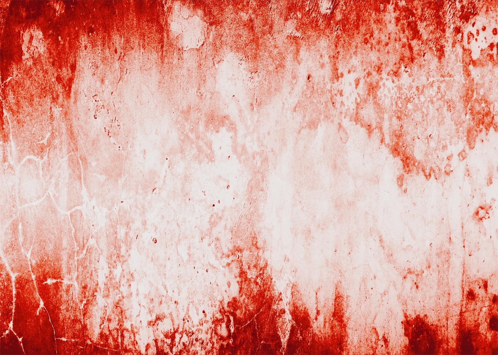 15x10FT (4.6x3m) Muro Grunge Rosso Bianco Usurato Sfondo Fotografico | Texture Astratta Di Cemento Dipinto Fondale In Tessuto,Macchie Cremisi Texture Crepata,Per Eventi Infestati,Photo Booth