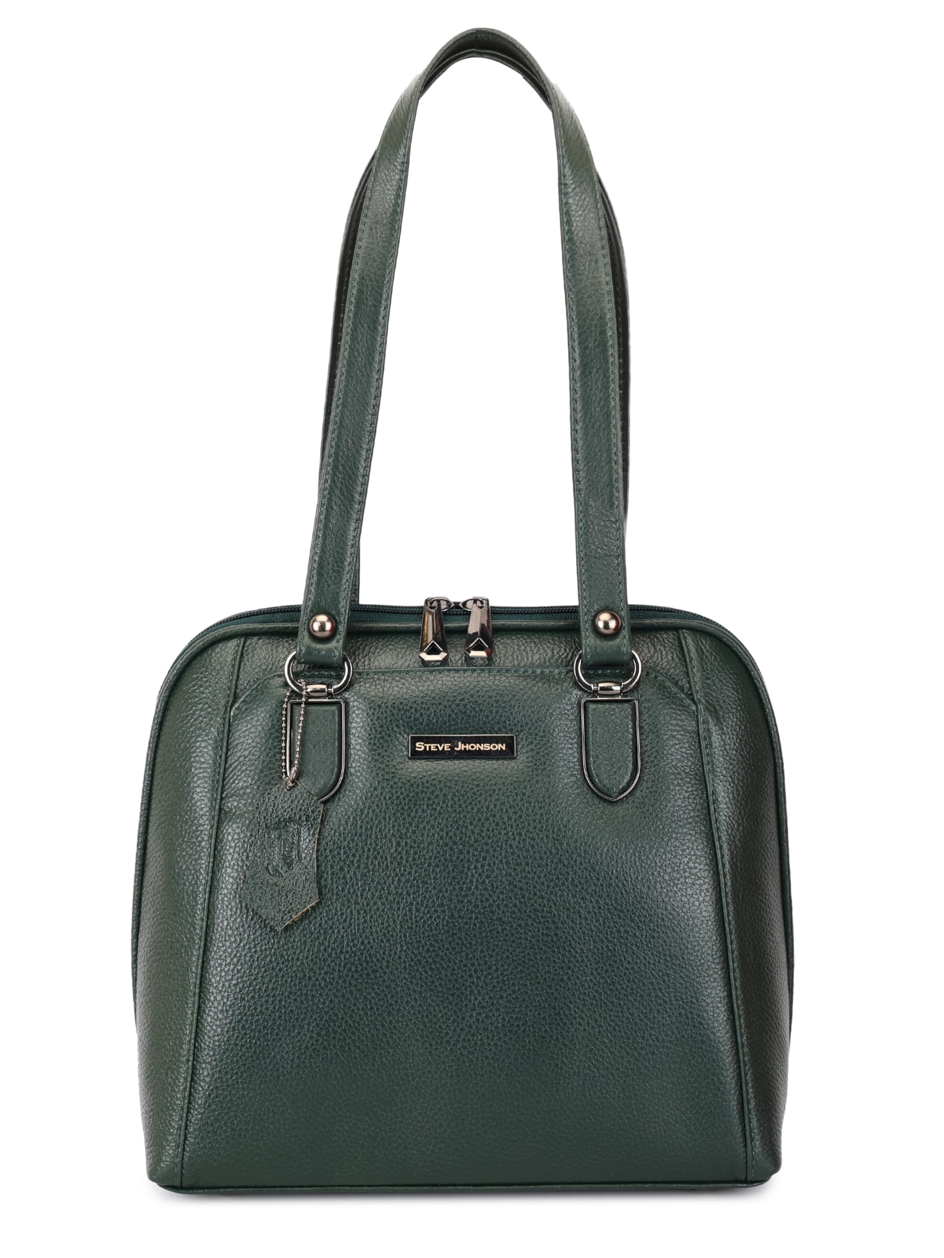 Pure Leather Tote Bag for Women - 12 Inches Office Handbag with Top Handle | Stylish Shoulder Bag for Women | Fits iPad & Tablet | Luxury Leather Bags for Women-image-9