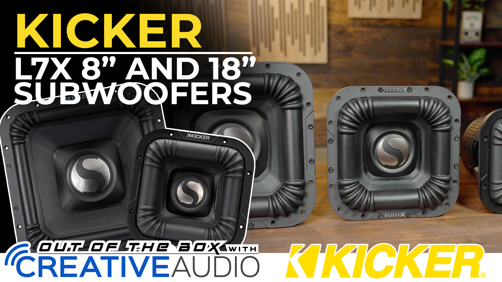 Amazon.com: KICKER 49L7X182 SoloX L7X 18-Inch (48cm), Ferrite