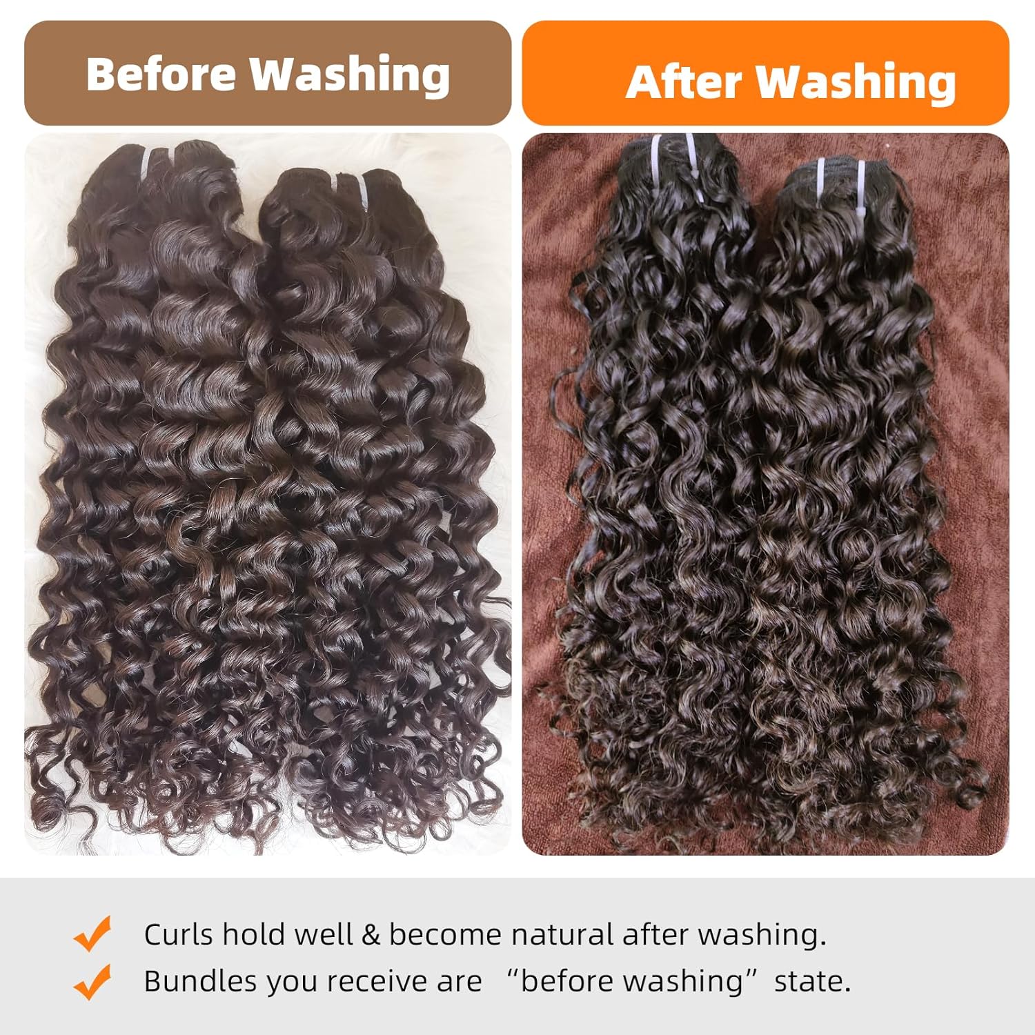 Clytie One Donor Raw Natural Brown Curly Bundle Human Hair, 5 Years Lasting Short Tight Curly Bundle Human Hair Dark Brown Real Unprocessed Virgin Human Hair Deep Curly Weave Sew in 1 Single 8 Inches