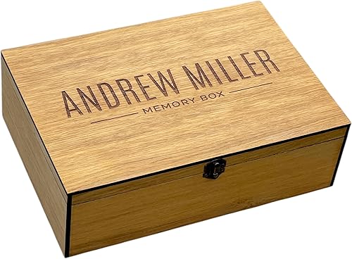 Personalized Wooden Name Box for Memories, Keepsake, Present for Him, Her, Boyfriend, Girlfriend, Baby Boy, Baby Girl, Brother, Sister, Guy,