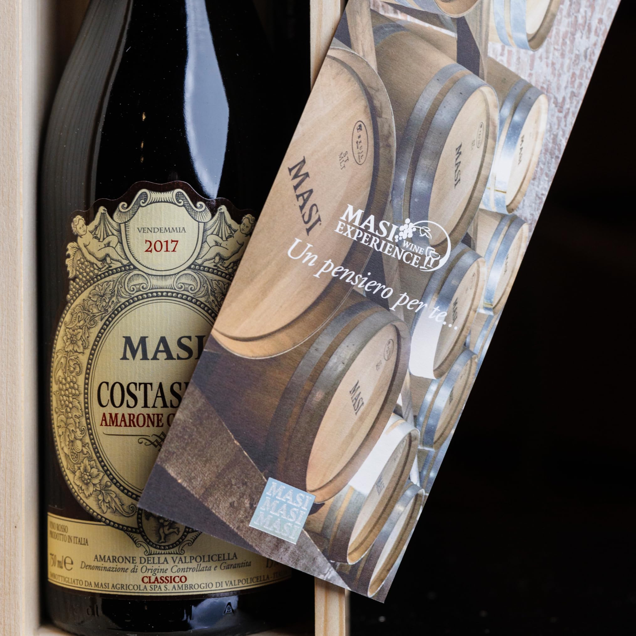 ESCLUSIVA ESPERIENZA CANTINA "MASI EXPERIENCE" & COSTASERA 2017 | Amarone Classico DOCG | 750 ml | Appassimento Expertise | Confezione in Legno