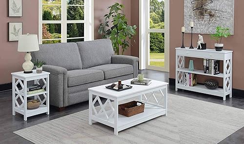 Miniatura 17 de Convenience Concepts Mesa auxiliar de diamante, gris Gris,Negro -,Blanco