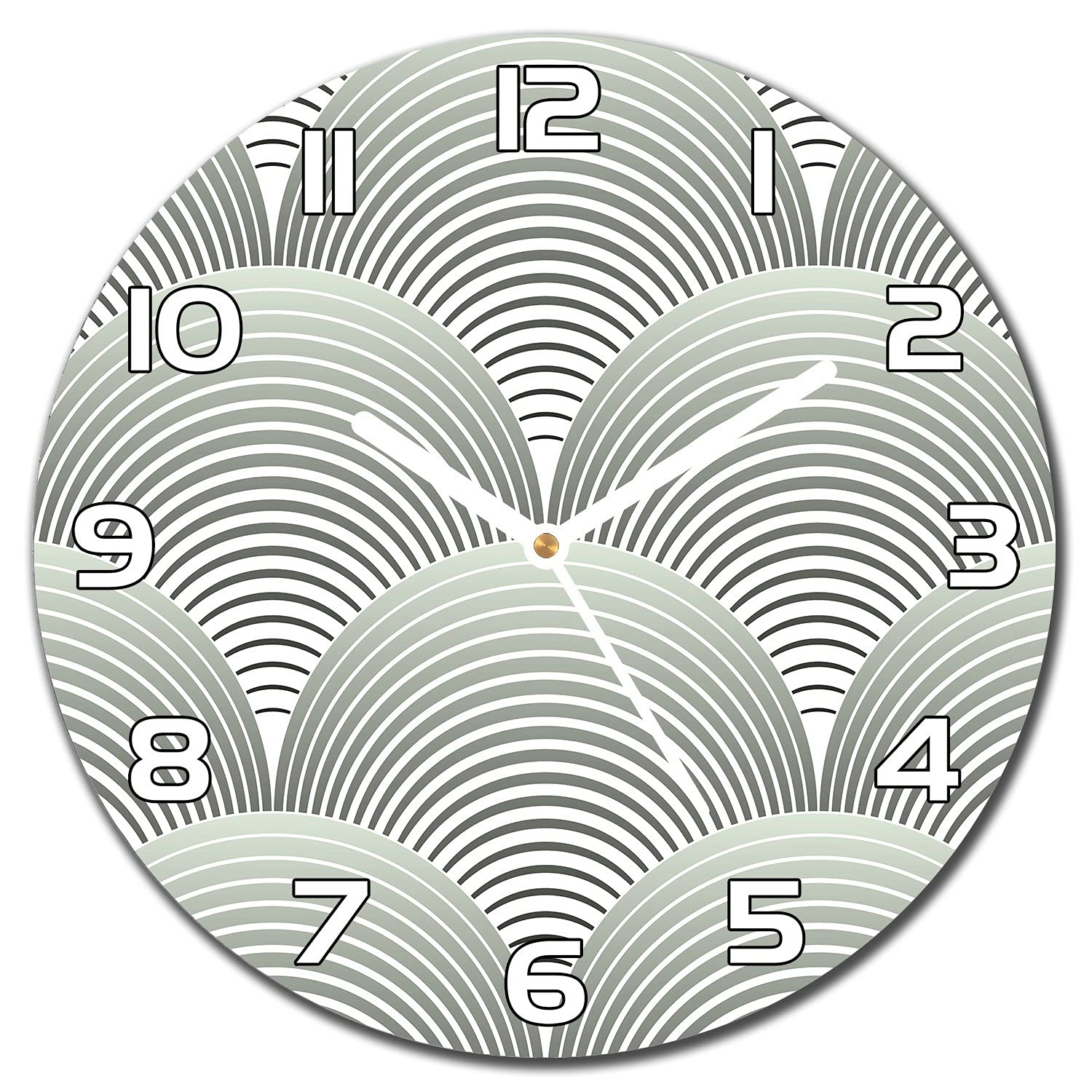 Horloge en Verre Silencieuse Coloray pour Éviter le Bruit du Tic-Tac dans le Salon