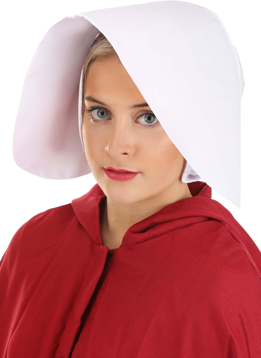 Fun Costumes A Handmaid's Tale Women's Inner Bonnet Accessory - Folded Broadcloth with Elastic Back, Officially Licensed