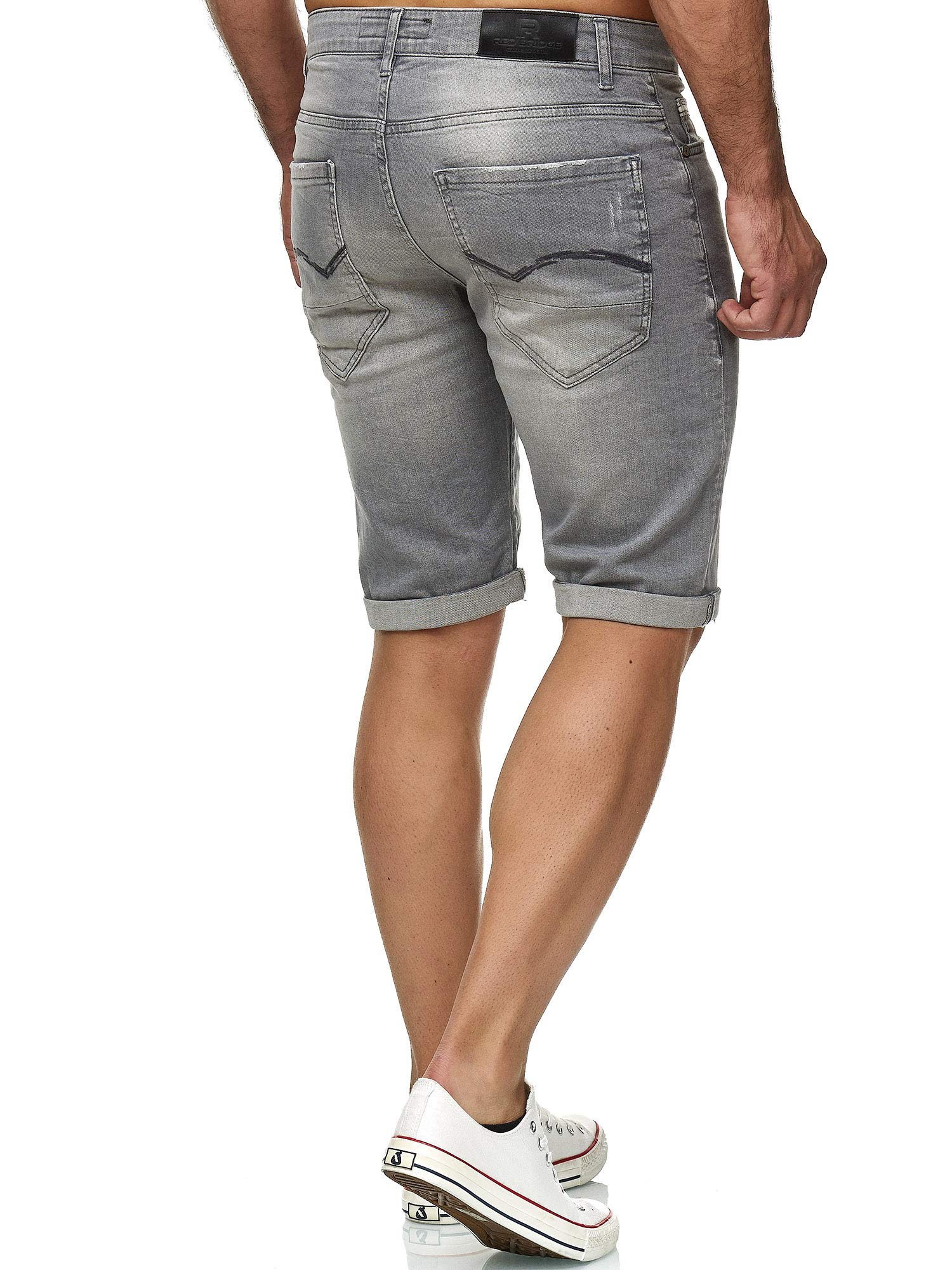 RED BRIDGE Shorts Vaqueros con Aspecto Desgastado Denim