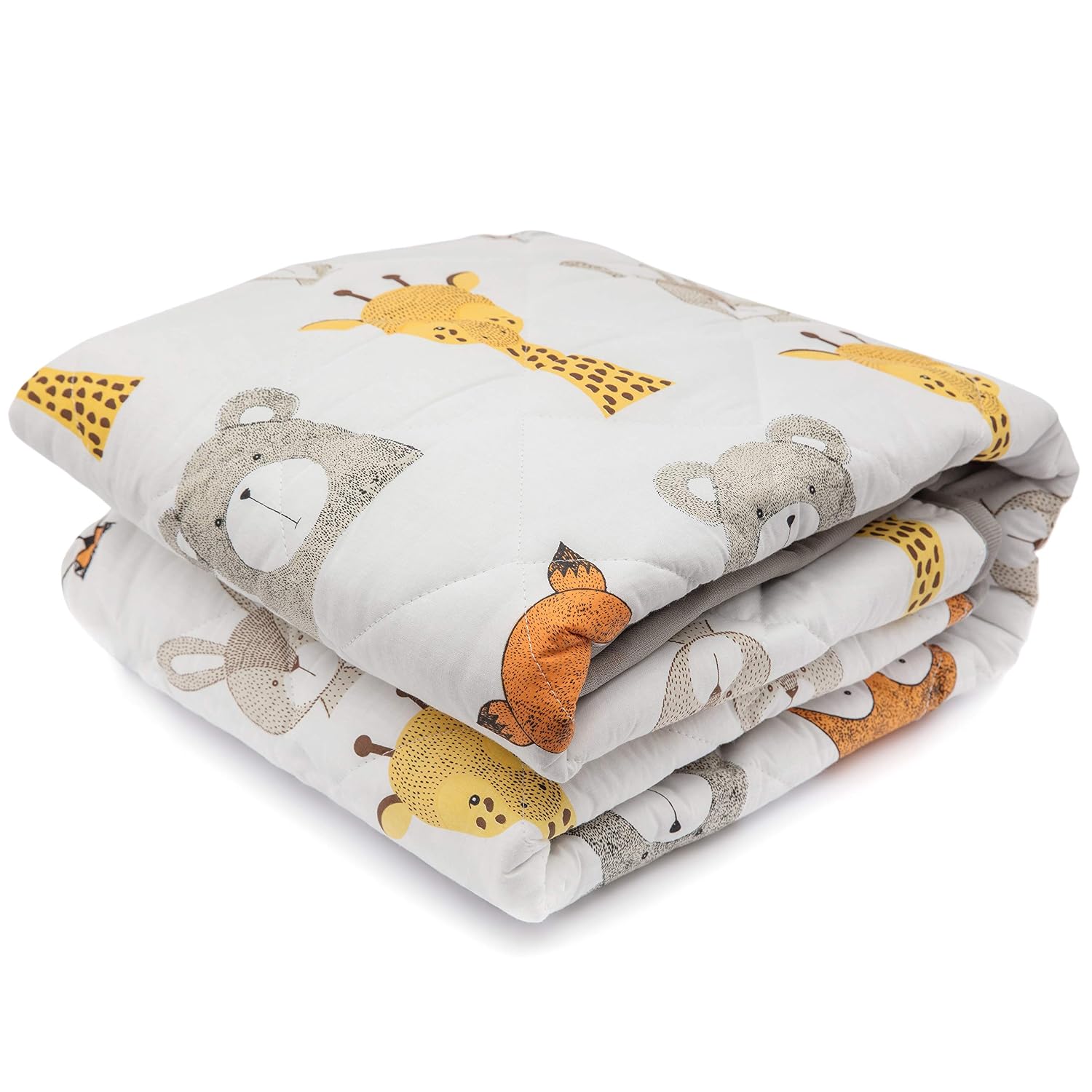 Lionhouse Non-Slip Padded Baby Play Mat | 100% Cotton Surface | Large 60 x 40 inches | Machine-Washable