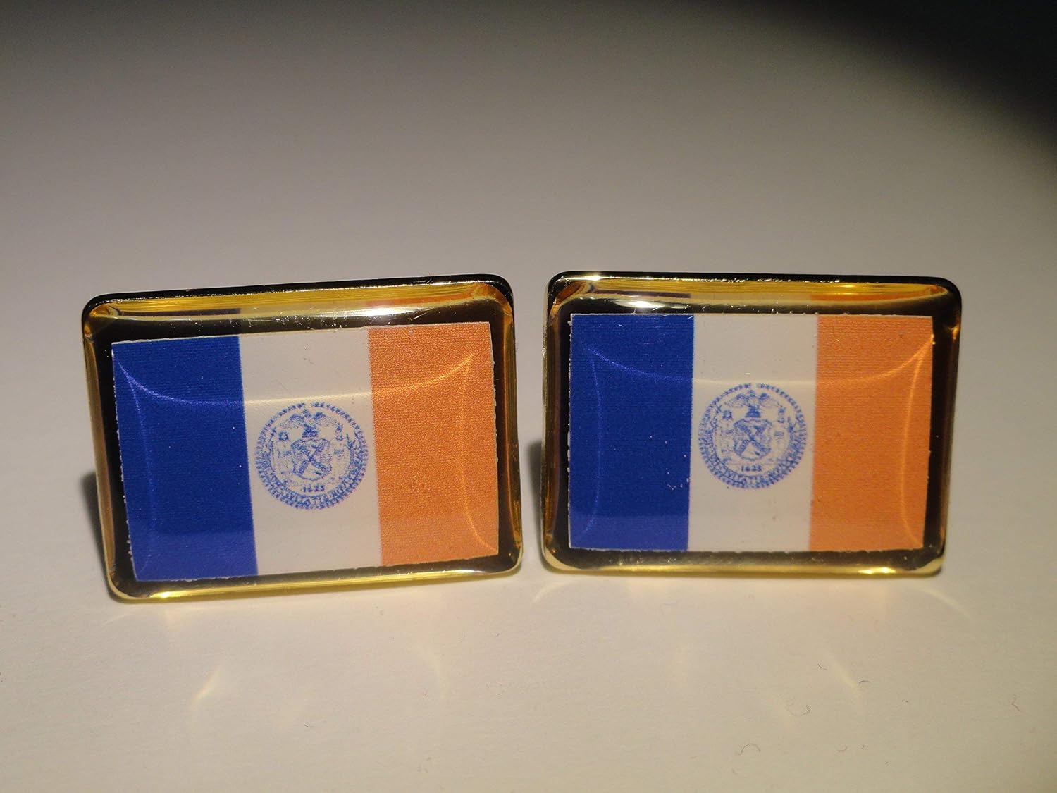 New York City Flag Cufflinks, Lapel Pins, Tie Bars, Earrings, Jewelry and Accessories