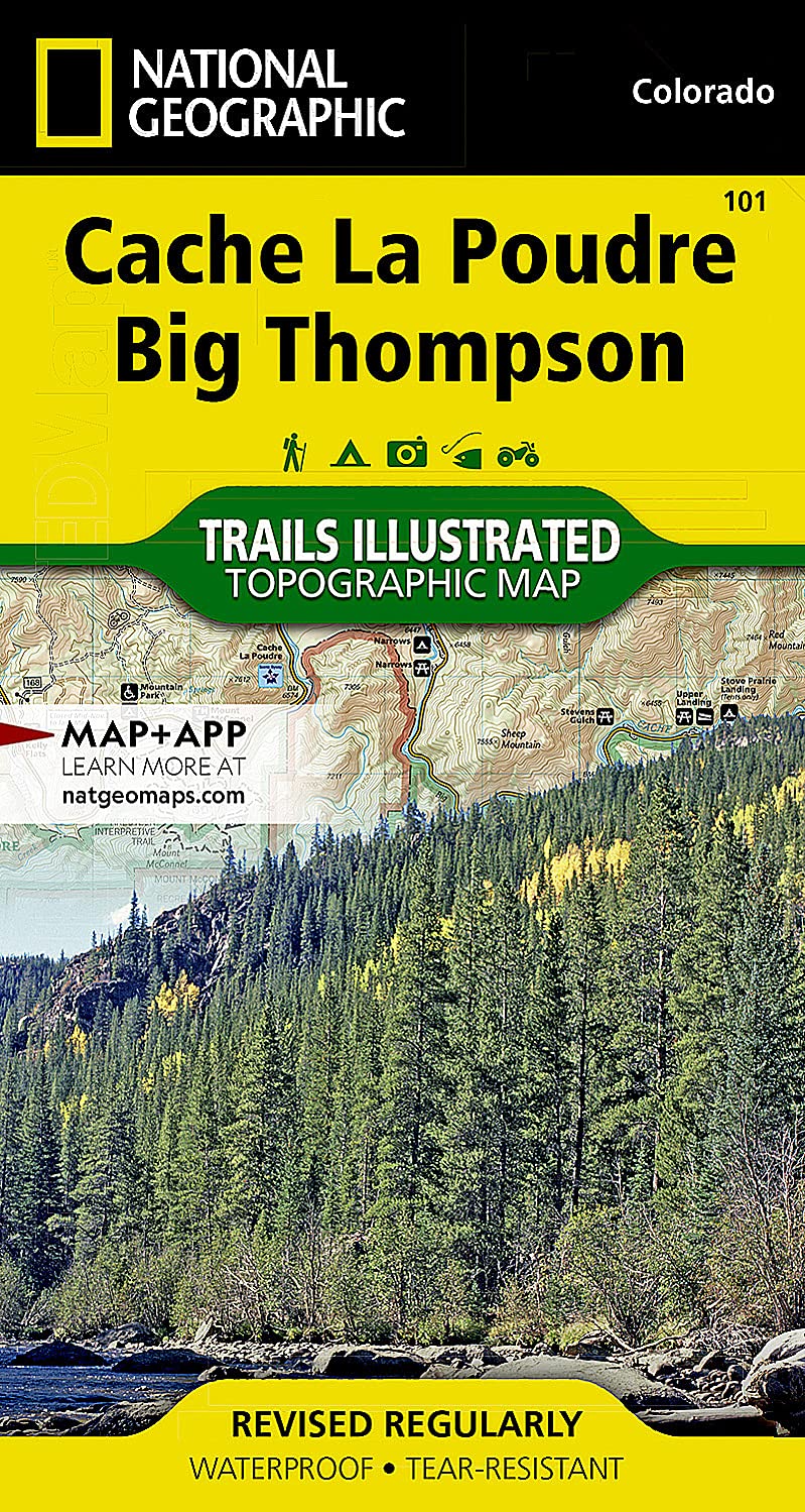 Cache la Poudre, Big Thompson Map: Trails Illustrated (National Geographic Trails Illustrated Map)