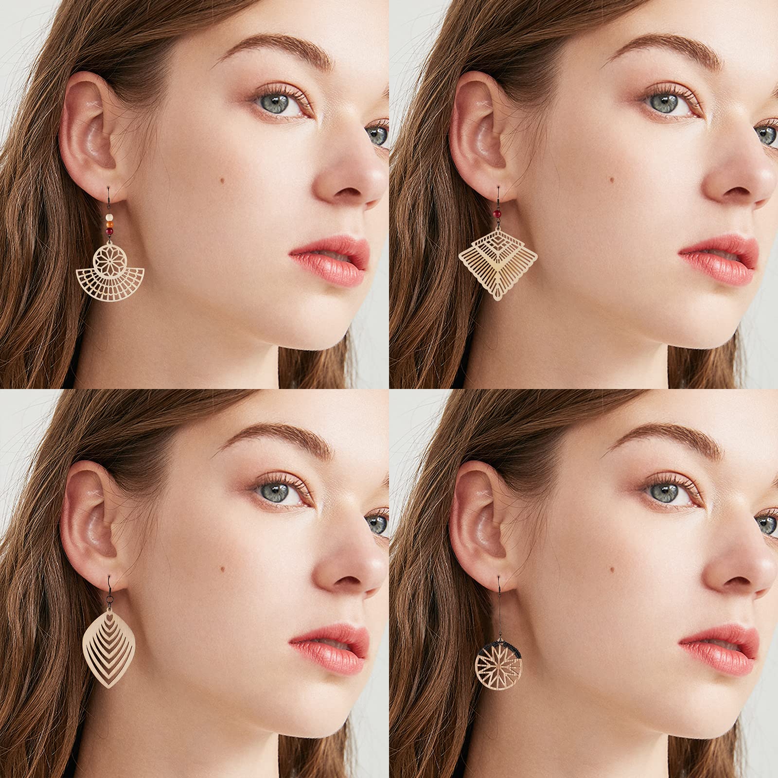 Boucles D'oreilles Pendantes Colorées En Forme Cœur Creux - Temu France