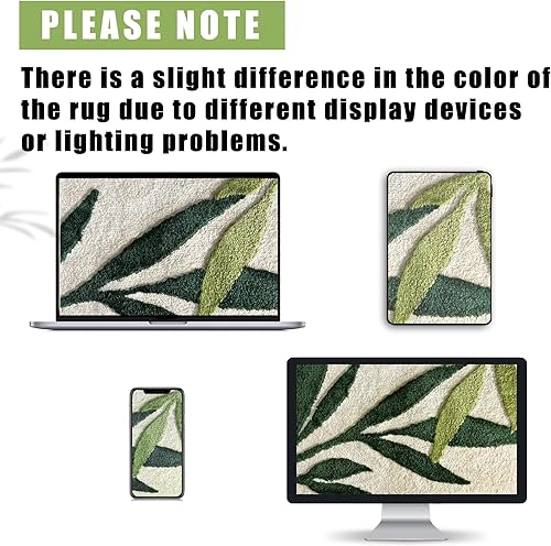 Miniatura 8 de Alfombra de baño de hojas verdes, alfombra de hojas verde salvia, suave, absorbente de agua, antideslizante, lavable, alfombra de baño para ducha,