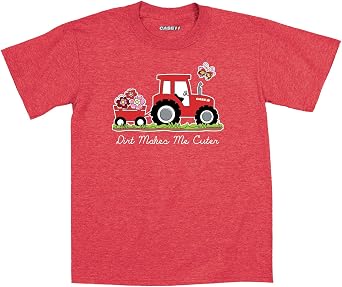Country Casuals Dirt Makes Me Cuter - Toddler Short Sleeve Graphic T-Shirt