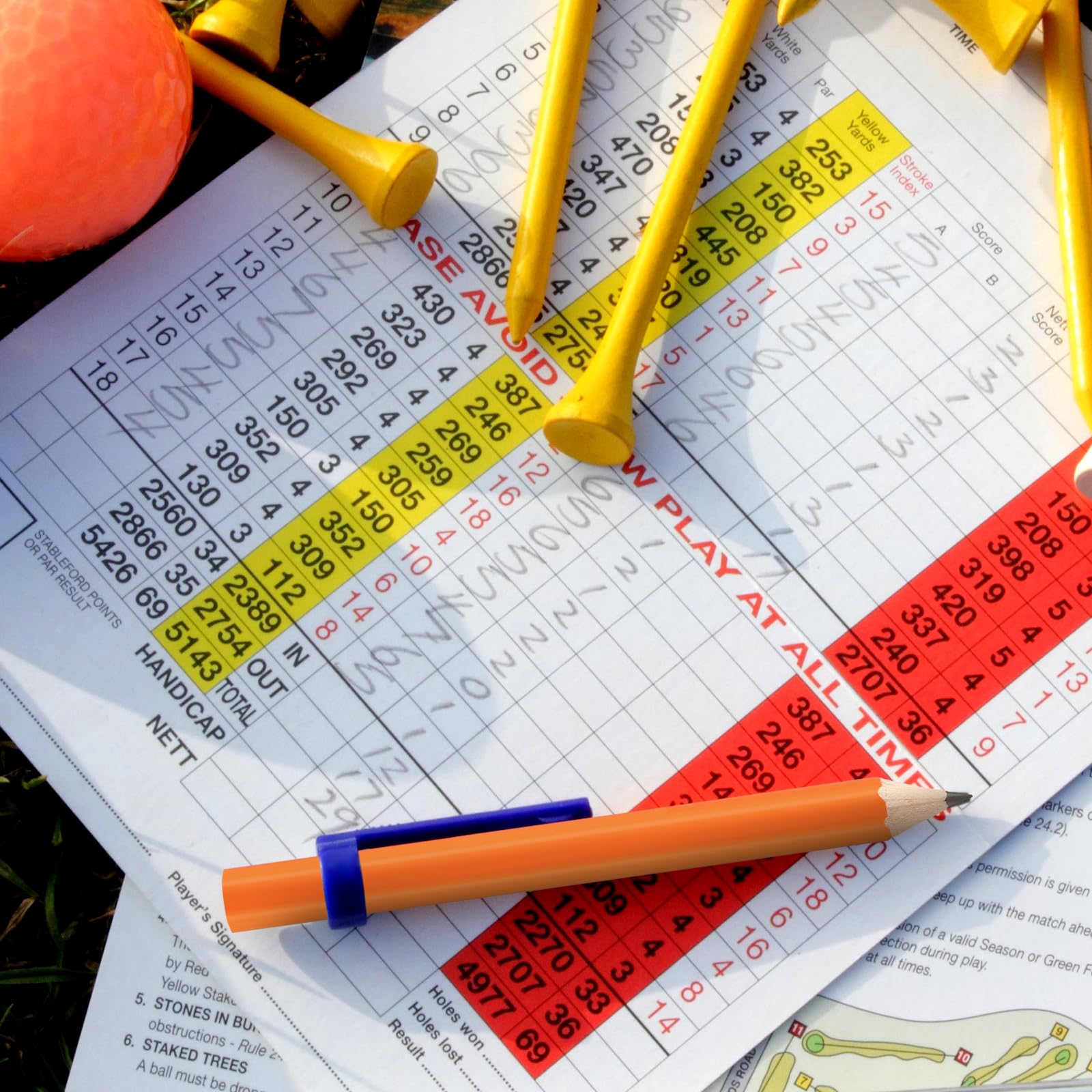 1152 Stück Golfbleistifte 2 HB halbe Bleistifte 8,9 cm vorgespitzte kleine Bleistifte Bulk Schulbedarf Klassenzimmer Kindergarten Schreiben Zeichnen Zeichnen, Orange