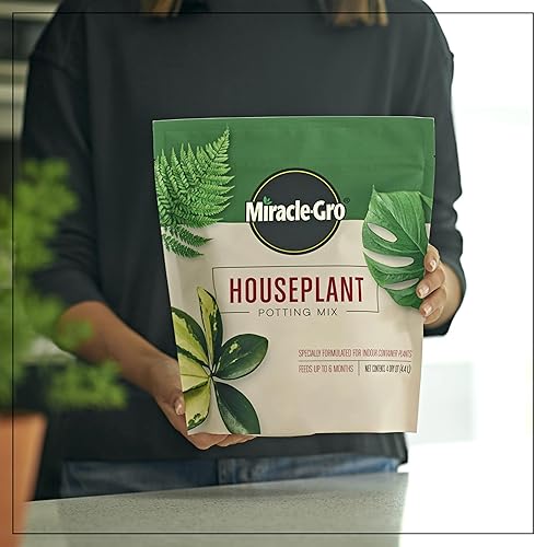 Miniatura 6 de Miracle-Gro Mezcla para Macetas de Plantas de Interior: Suelo Fertilizado con Perlita para Jardinería de Interiores, Diseñado para ser Menos