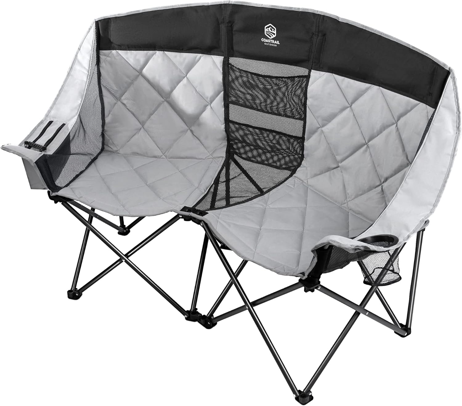 Coastrail Outdoor Folding Double Camping Chairs Premium