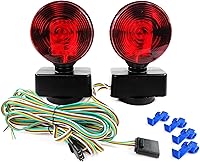 MaxxHaul 50871 Magnetic LED Trailer Tail Lights - DOT Compliant Turn Brake Parking Kit for Trucks RVs Trailers Boats