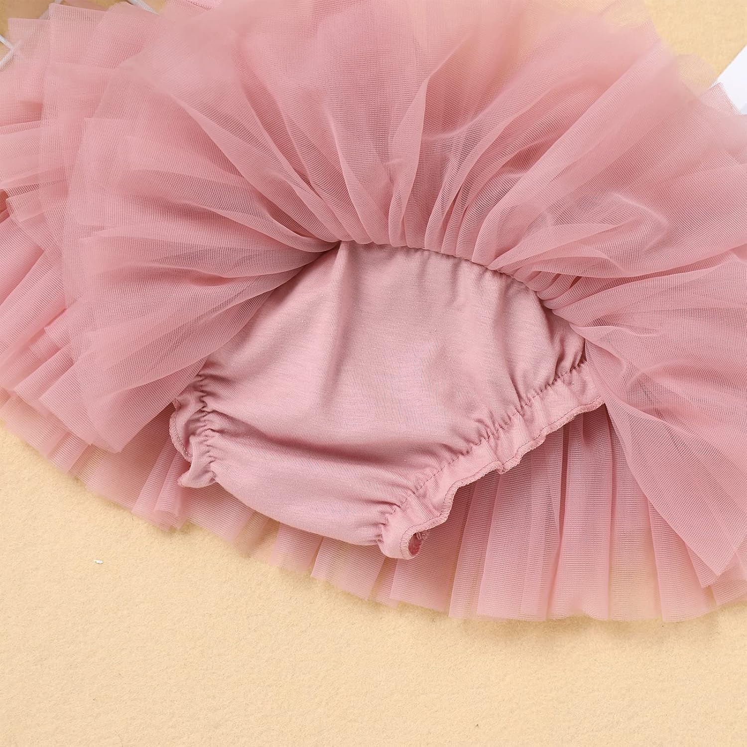 OBEEII Toddler Baby Girl Layered Tulle Tutu Skirt with Headband for Dancing Ballet Party Photography Dress Up