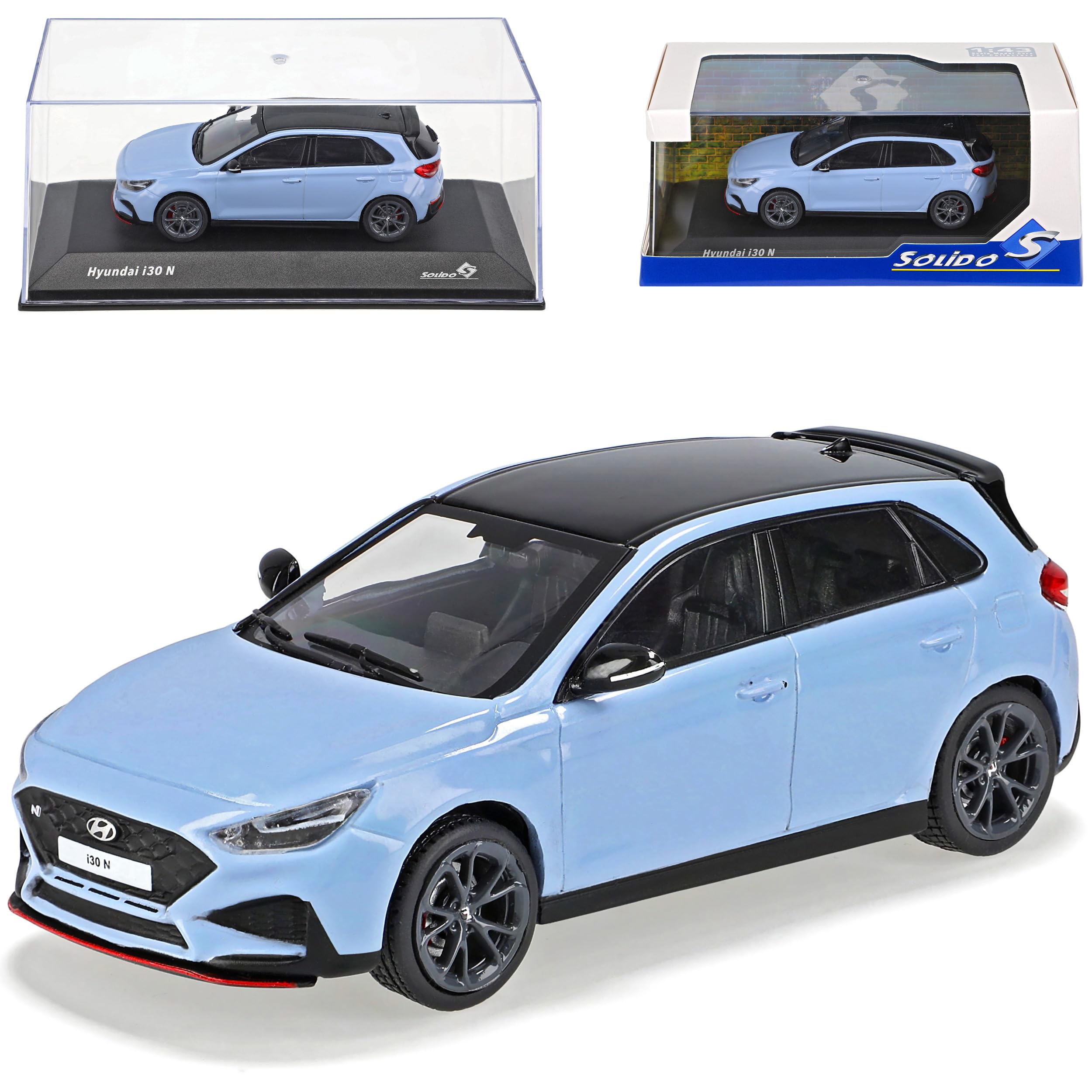 Hyunda. I30 N Performance Blau 3. Generation Ab 2017 1/43 Solido Modell Auto