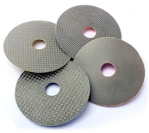 Miniatura 7 de Almohadillas de pulido de diamante de 3 "discos de pulido electrochapados en húmedo o seco para lijado de vidrio de hormigón de granito de mármol