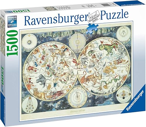 Miniatura 7 de Ravensburger 16003 Map of The World - Puzzle de 1500 piezas para adultos cada pieza es única tecnología Softclick significa piezas que se ajustan