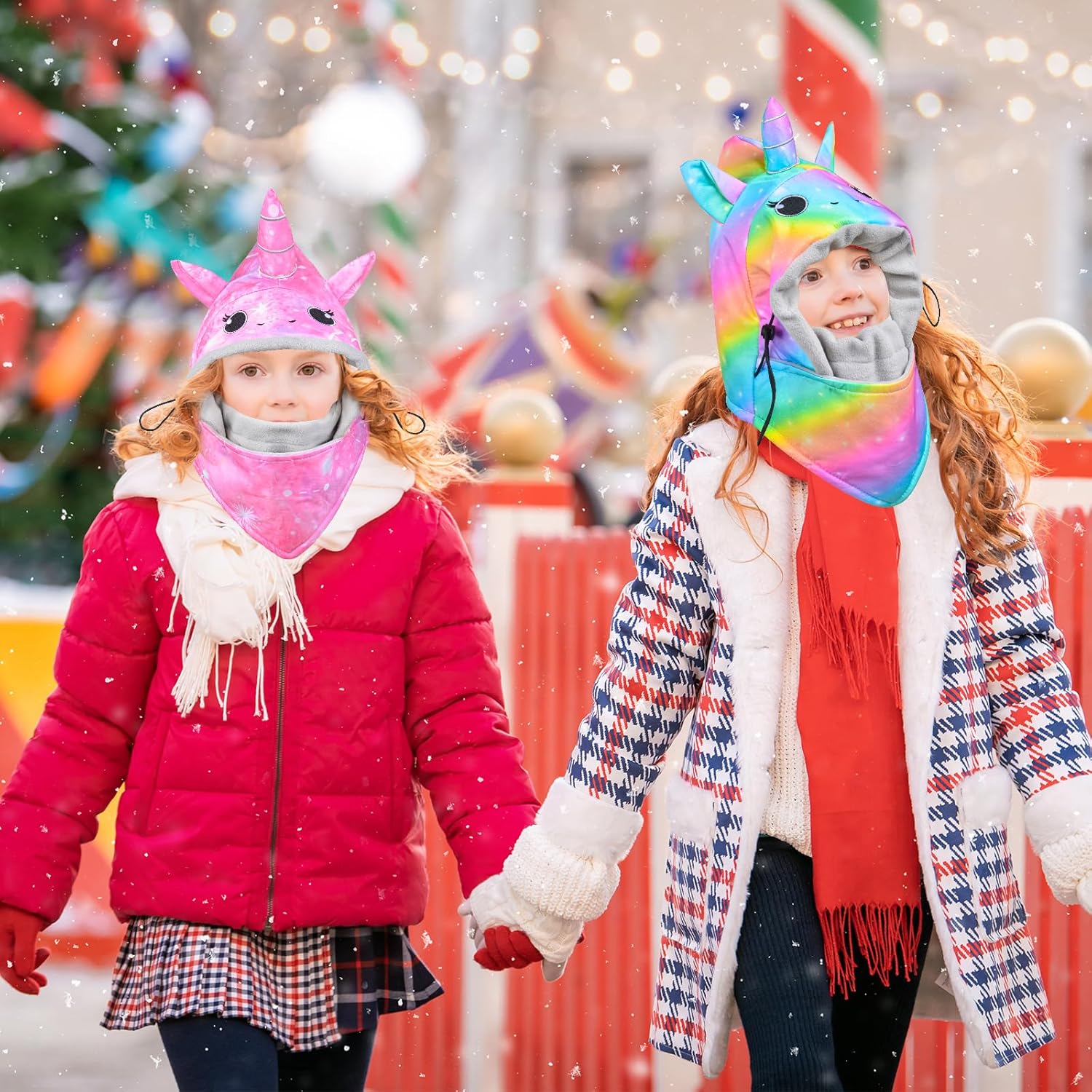 Kids Winter Windproof Hat, Unisex Children Heavyweight Balaclava for Kids, Ski Mask with Thick Warm Fleece Face Cover - Image 7