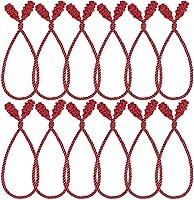 Vista 13 de Shappy 12 lazos de guirnalda de Navidad para barandilla de Navidad, decorativas, reutilizables, flexibles, para guirnalda, escalera, decoración