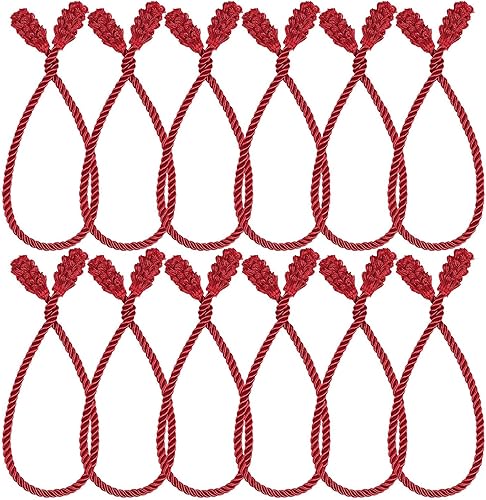 Miniatura 13 de Shappy 12 lazos de guirnalda de Navidad para barandilla de Navidad, decorativas, reutilizables, flexibles, para guirnalda, escalera, decoración