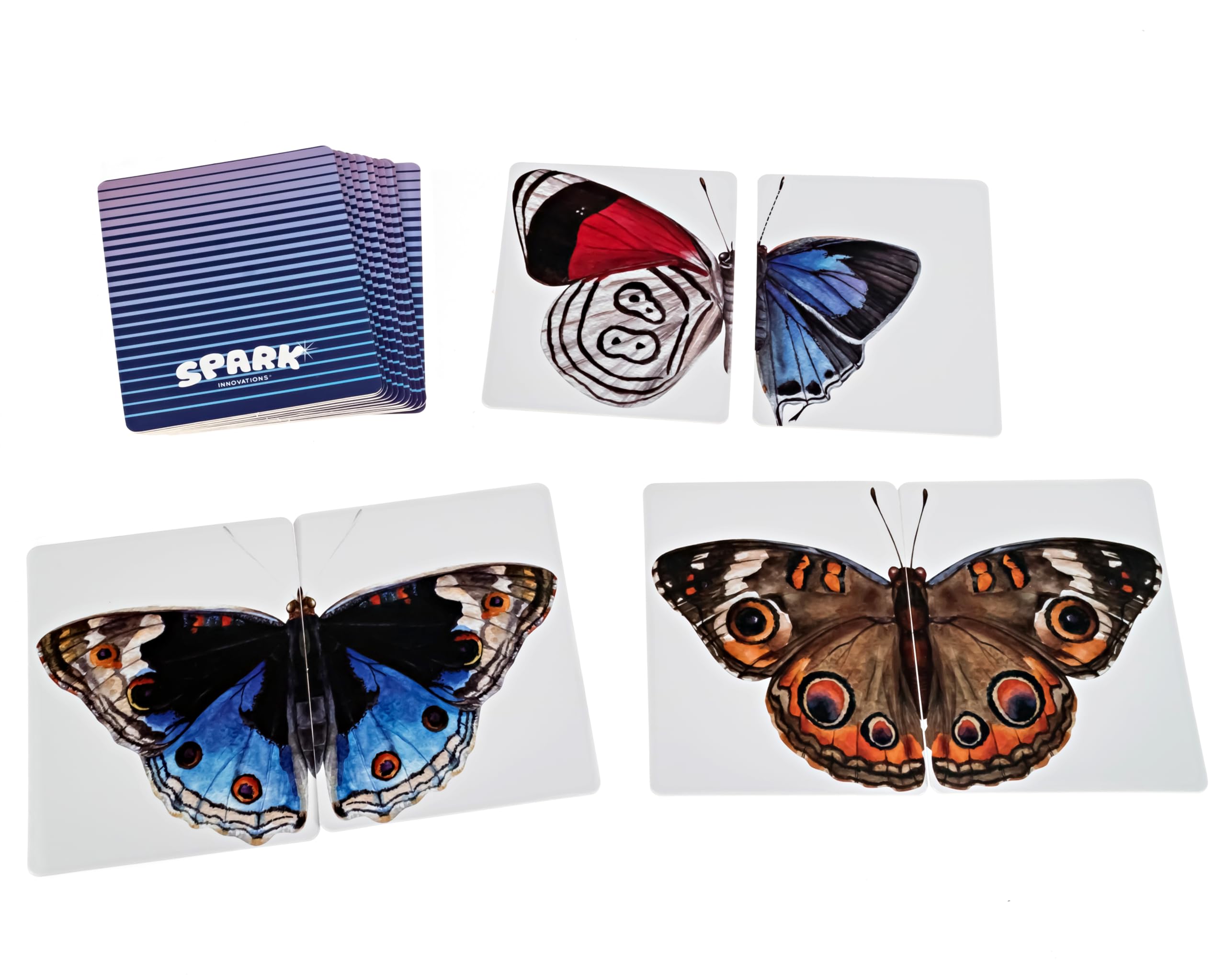 SPARK INNOVATIONS Butterfly Wings Memory Cards Game, Montessori Picture Cards, Educational Kids Game, Preschool Games, Homeschooling Materials, Matching Games, Classroom Must Have