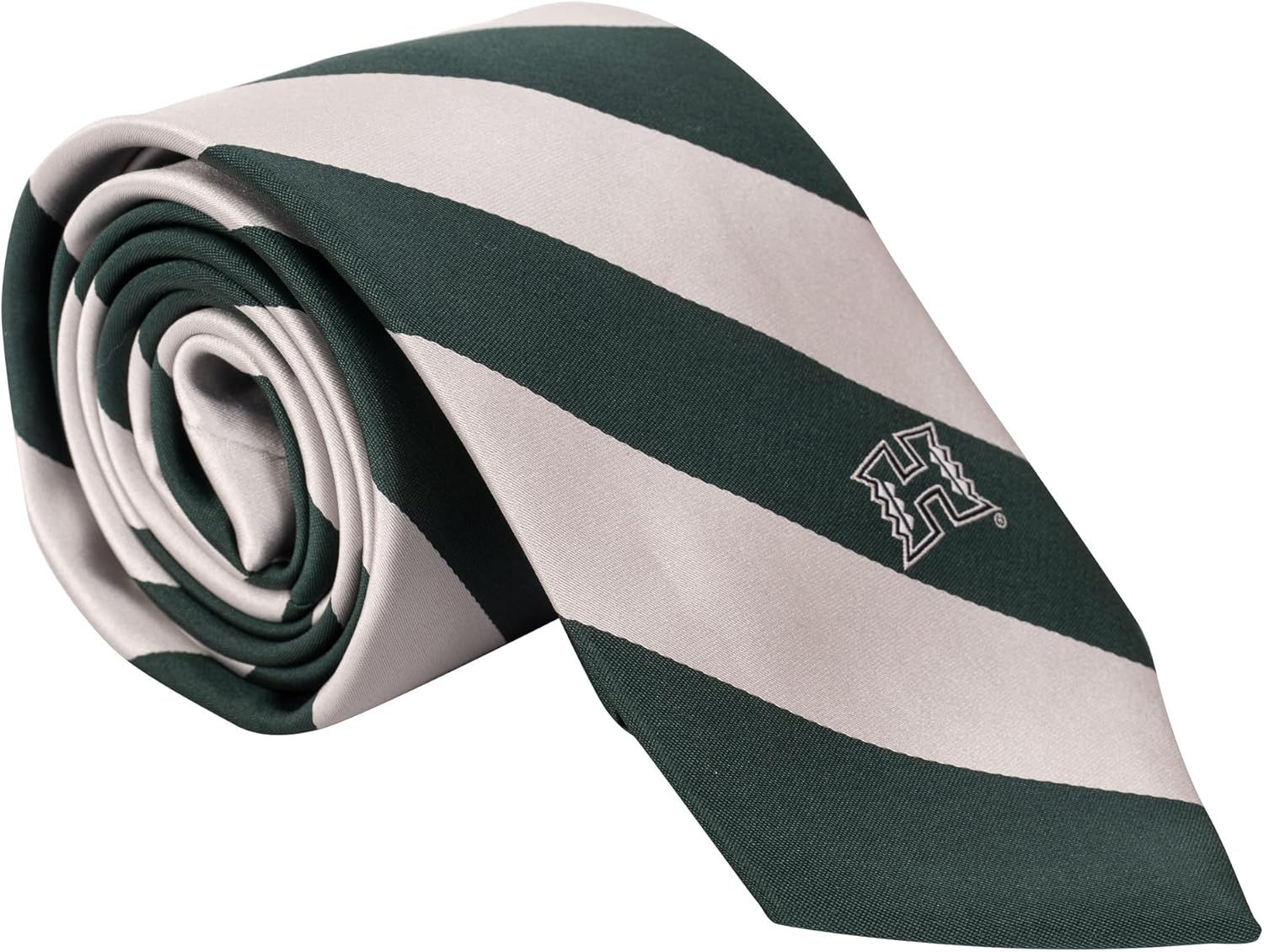 Desert Cactus University of Hawaii - Manoa Neck Tie UH Rainbow Warriors 100% Polyester Necktie with Logo, Officially Licensed (Style A)