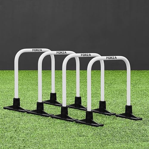 Miniatura 10 de FORZA Soccer Pro - Arcos para pasar, paquete de 4 unidades, césped y 4 G, bases opcionales