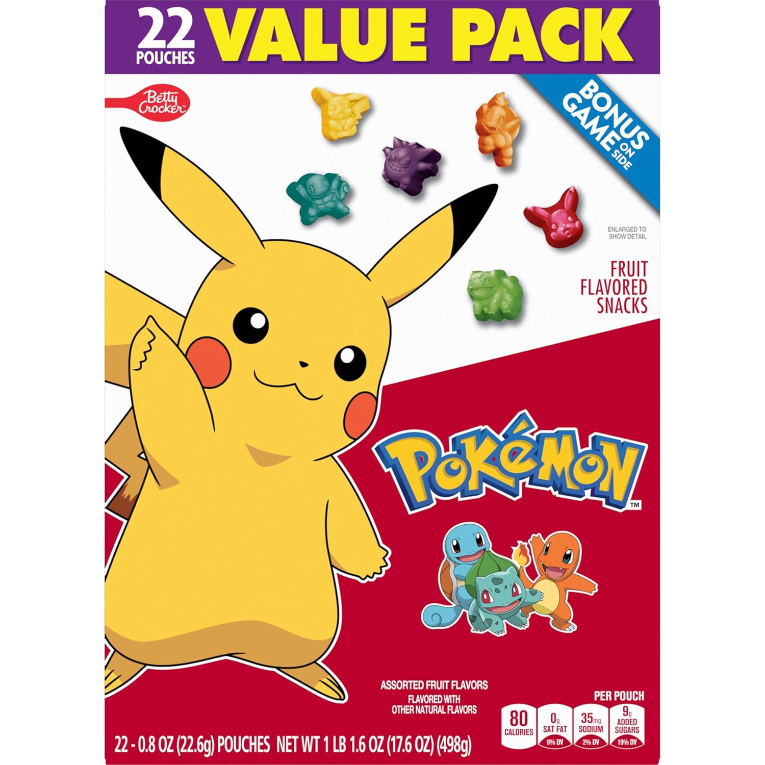 Pokemon Fruit Flavored Snacks
