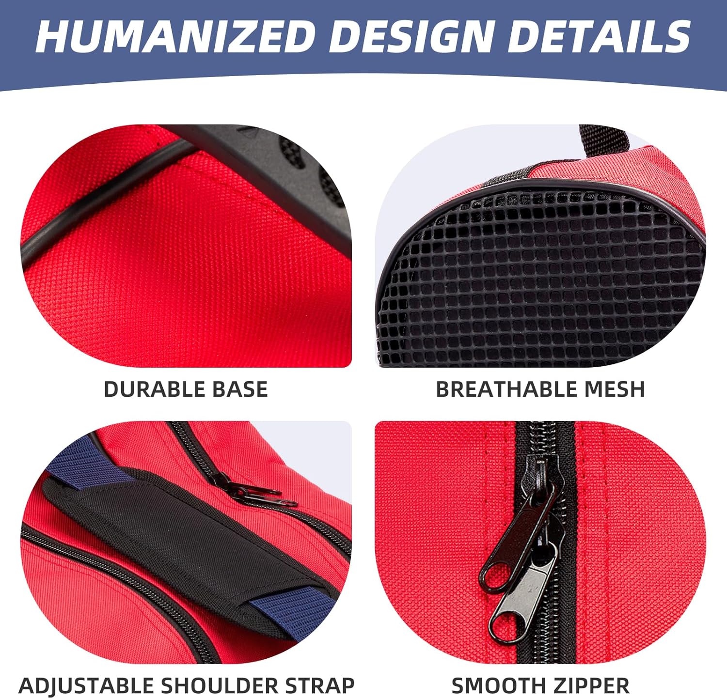 Breathable Skate Bag with Adjustable Shoulder Strap - Large Capacity Fits Inline, Ice & Most Roller Skates