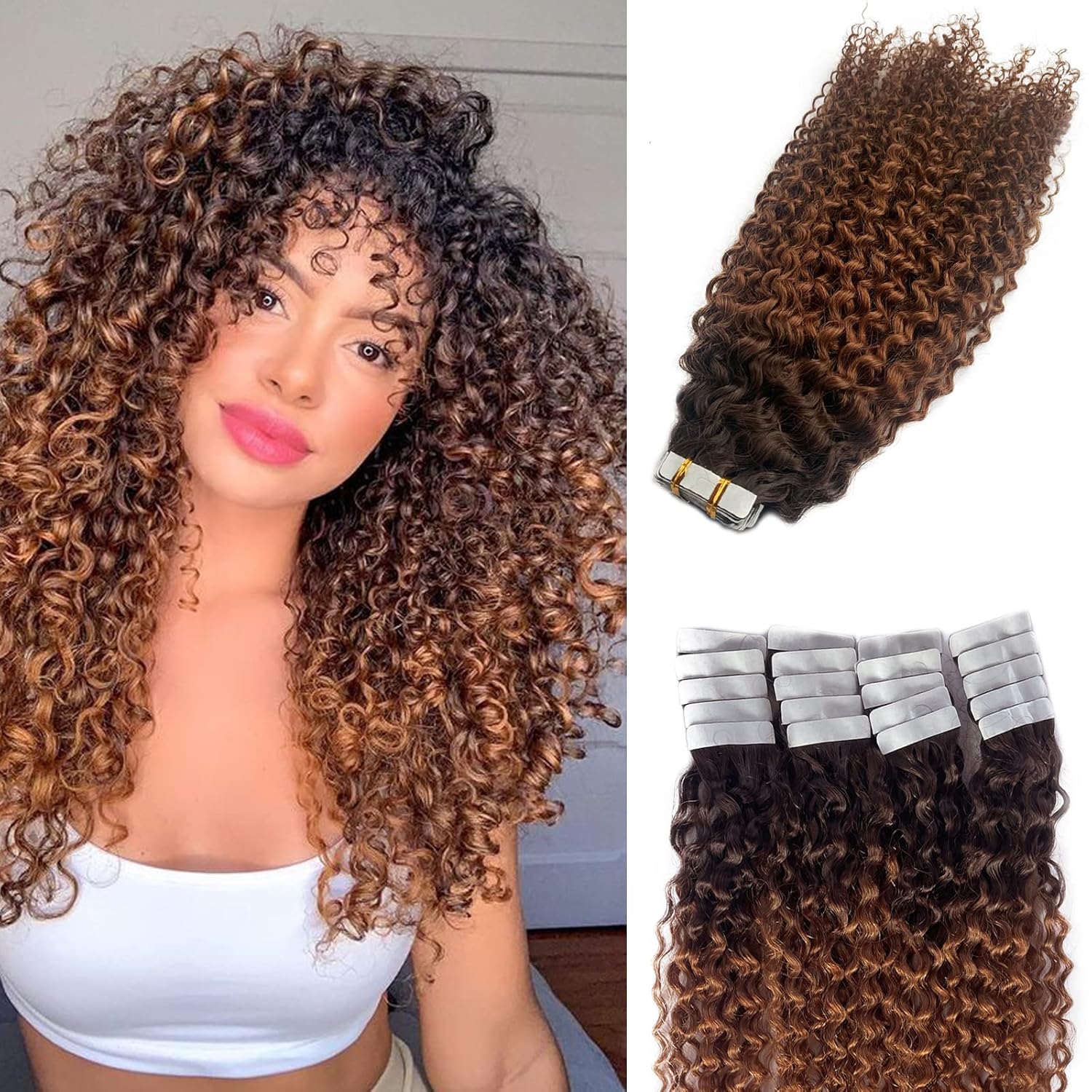 Valiilo Culry Tape in Extensions for White Women Real