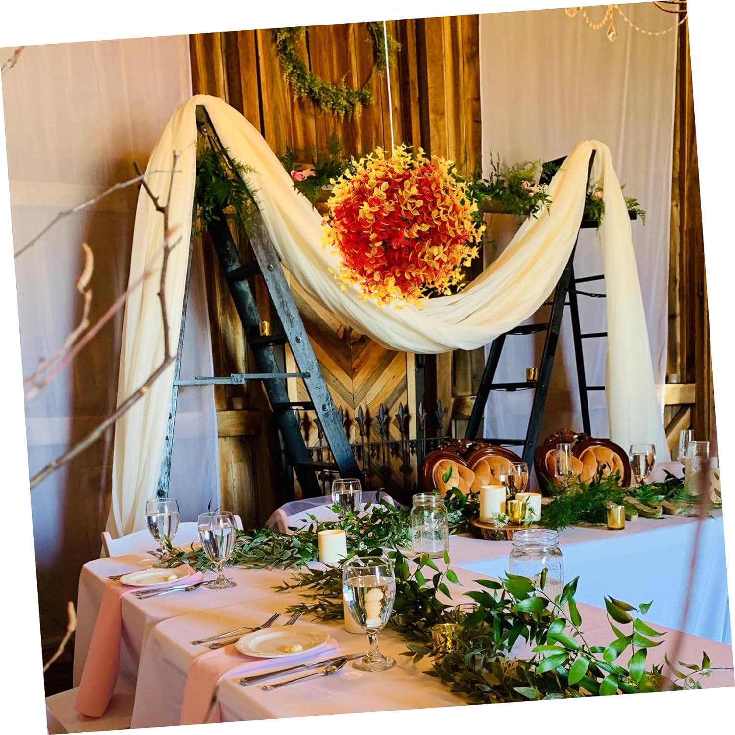 Simulation Grass Decor Artificial Topiary for Weddings Parties and Home Decoration Hanging Faux Plant for Use