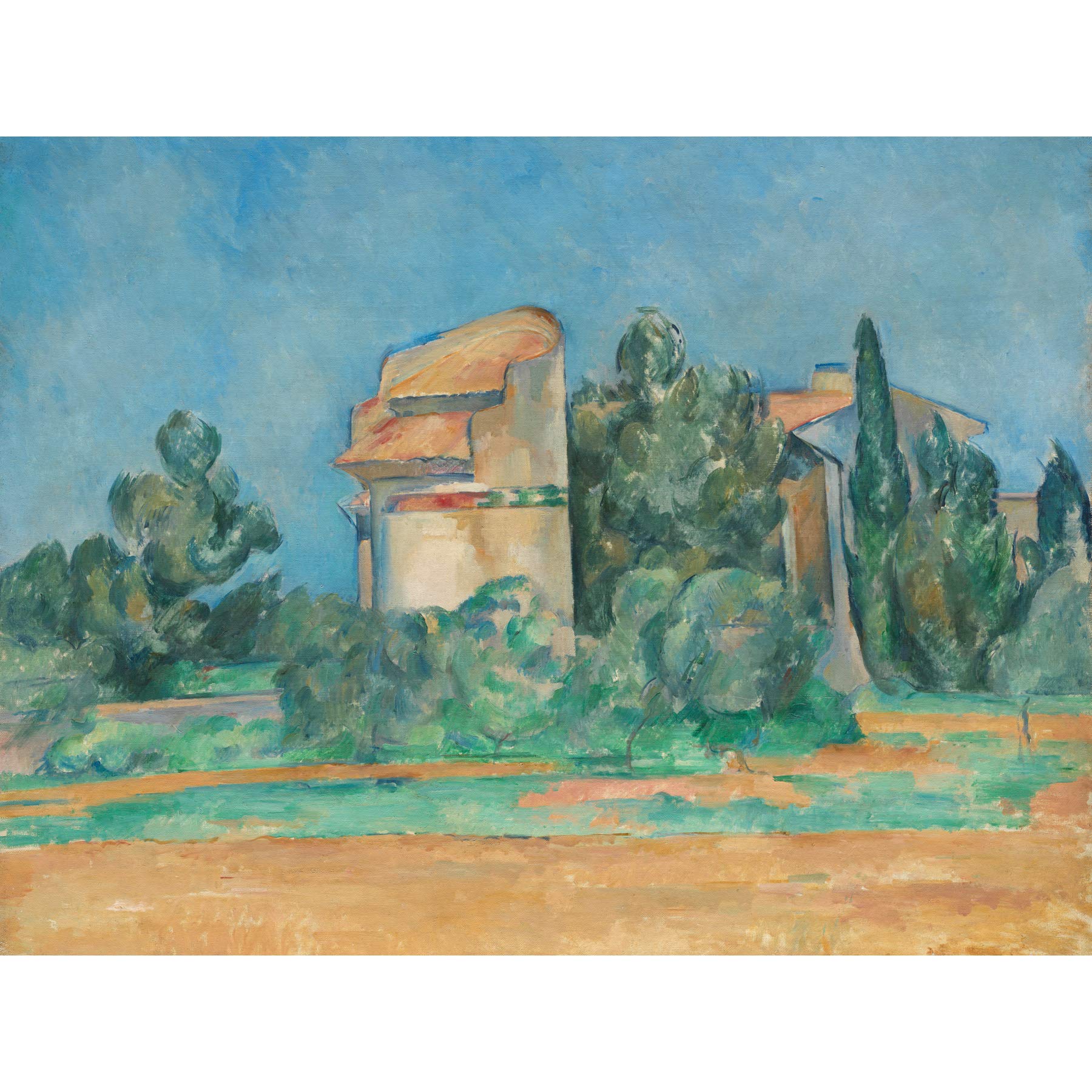 Cezanne Pigeon Tower At Bellevue Premium Wall Art Canvas Print 18X24 Inch