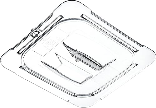 Miniatura 4 de Carlisle FoodService Products Storplus - Tapa universal para sartén de alimentos de tamaño 1/6 con mango moldeado para catering, bufés y