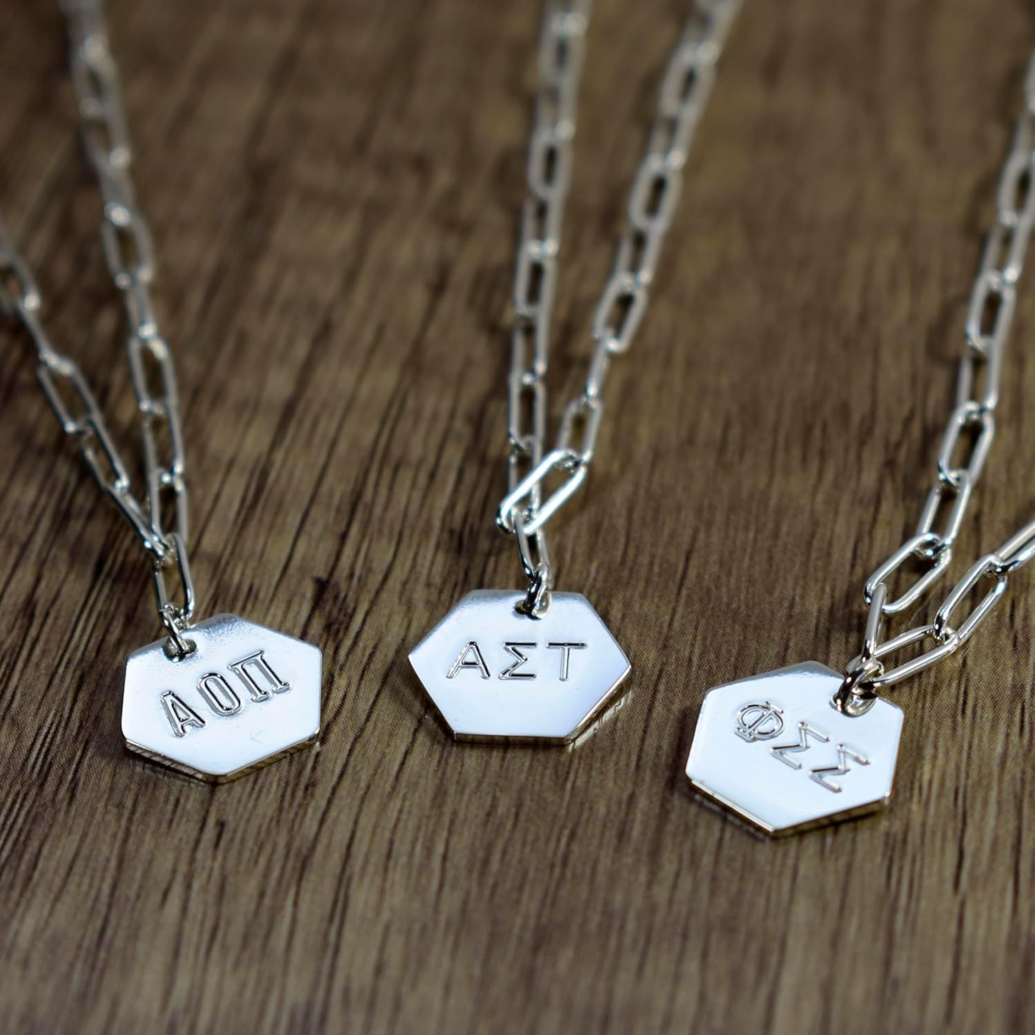 Sorority Shop Chi Omega Necklace- Silver Plated Paperclip Necklace, Long-Lasting Chi Omega Gifts for Women - Image 5