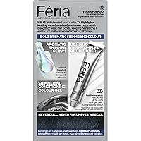 Vista 103 de L'Oreal Paris Feria Tinte permanente brillante multifacético, 721 Dusty Mauve, paquete de 1 10 negro azabache (negro más negro)