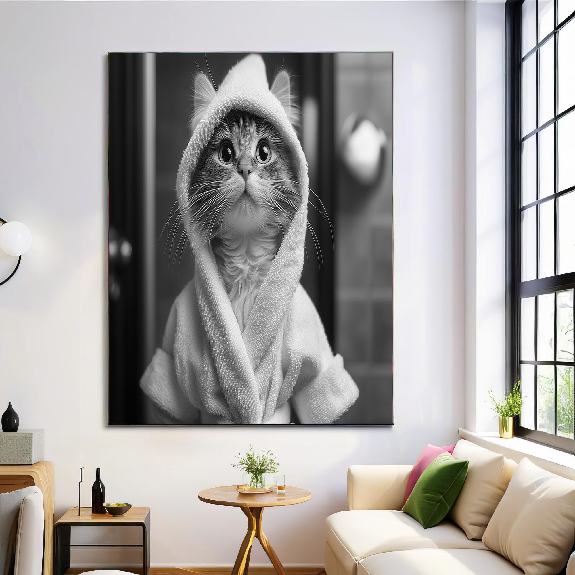 Impression tableaux animaux mignons chaton affiche décoration maison