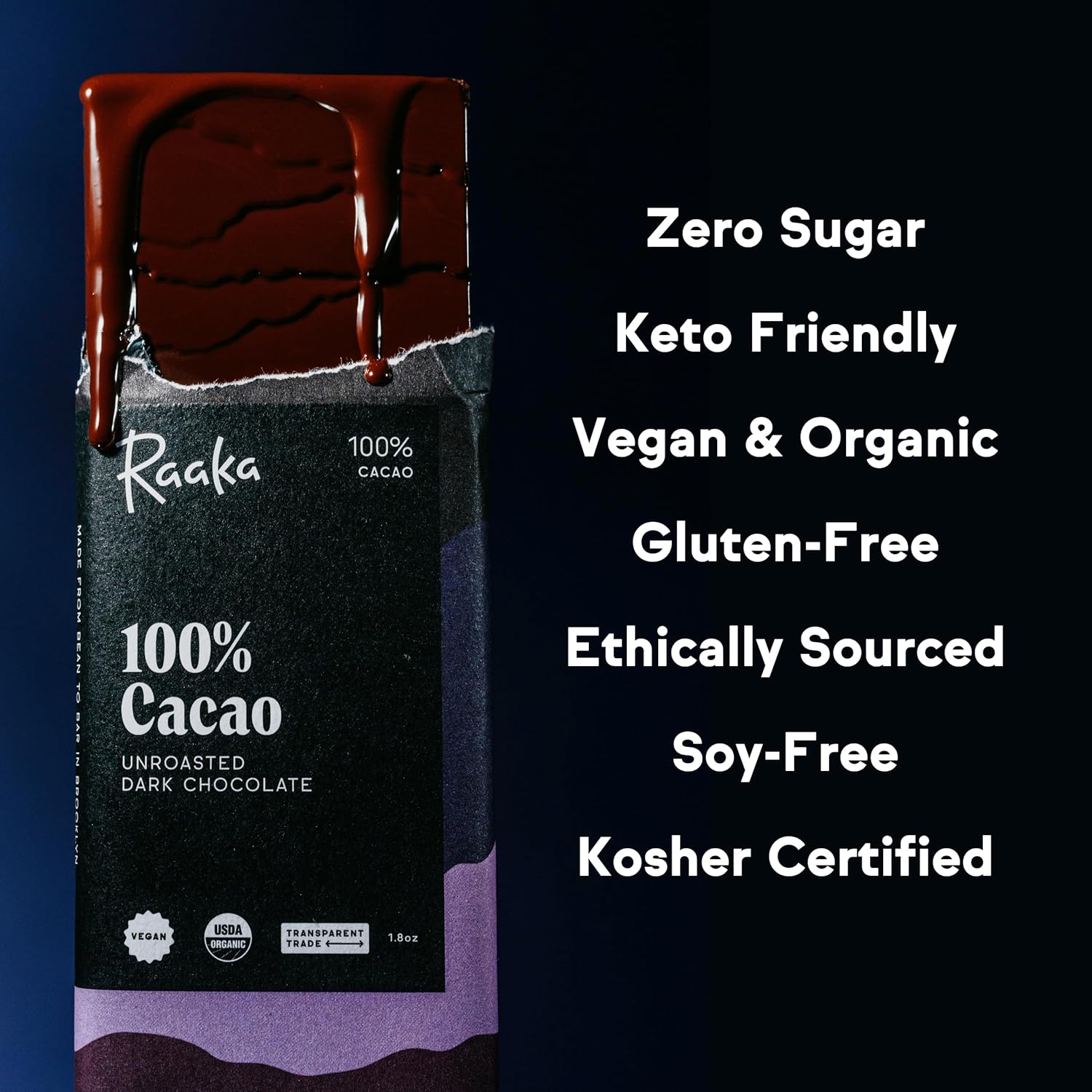 Dark Chocolate Bars - Unsweetened, Bitter, Sr Free, e